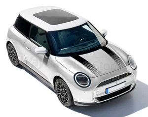 Mini JCW Gloss Black Bonnet Stripes, 2024 J01 F65 F66 F67 Hatch, Countryman U25 - Picture 1 of 5