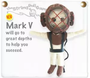 Kamibashi Mark V Scuba Diver The Original String Doll Gang Schlüsselanhänger Clip - Bild 1 von 1