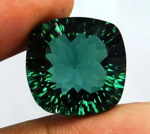 Natural Indicolite Tourmaline CERTIFIED Gemstone 26.85 Ct Greenish Neon Green - Imagen 1 de 10