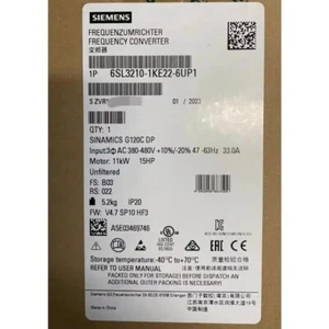 6SL3210-1KE22-6UP1 New Siemens G120C Frequency Converter 6SL3210-1KE22-6UP1 IPCS - Picture 1 of 4