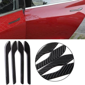 4X FOR Tesla Model 3 / Y Door Handle Full Coverage Chrome Delete Wrap Sticker - Foto 1 di 8