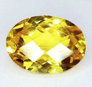 Natural Yellow Sapphire 10 Ct Certified Loose Gemstone Oval Cut Sapphire Gem A01 - Picture 1 of 10