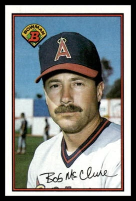 1989 Bowman  Bob McClure #43 California Angels Baseball Card - Image 1 of 2