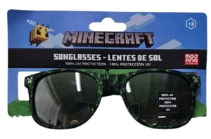 MINECRAFT CREEPER MOJANG Kids Age 3+ 100%UV Shatter Resistant Sunglasses NWT  - Picture 1 of 2