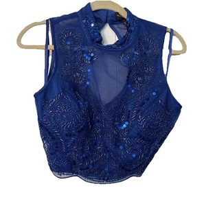 Love Reign Tulle Sequin Crop Top Special Occasion Size 9 Juniors Prom NWT READ - Picture 1 of 5