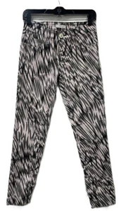 Versace Collection Women's Medusa Embroidered Pink & Black Jeans sz 4 (defects) - Picture 1 of 8