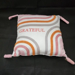 "Almohada Harvest Fall Grateful Light colores otoño 12"" X 12""" - Imagen 1 de 9