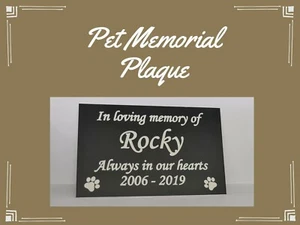 Pet Memorial Custom Plaque Personalised - Picture 1 of 2