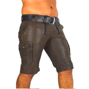 AW-7525 Antik Leder Shorts Echrleder Zimmermann shorts,Carpenter Cargo Shorts - Picture 1 of 15
