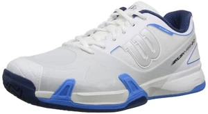 Wilson Rush Pro 2.0 Tennis Racquet Pickle Ball Shoes Mens 10.5 45 White Ice Gray - Picture 1 of 11