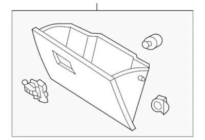 Genuine Ford 2003-2007 Escape Glove Box Compartment Assembly 3L8Z-7806024-BAC - Изображение 1 из 2