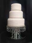 Kryształowy stojak na ciasto, szklany kryształ cyrkonie kropla przegrody na ciasto na wesele