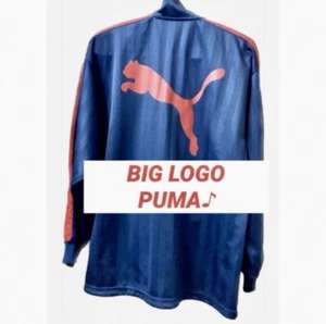 【Free Shipping】Made In Japan/Puma Blue Full Zip Truck Jacket Size M Vintage Rare - Picture 1 of 9