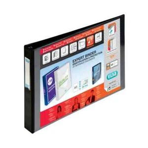 Elba Vision 30mm 4D-Ring Binder Oblong A3 Black 100082459 - Picture 1 of 2