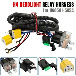 H4 LED Headlight Relay Wiring Harness Kit For Toyota Tacoma Pickup Truck H6054 - Picture 1 of 9