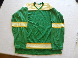 Vintage Bob McCarthy Athletic Wear Blank Hockey Jersey Mesh Small Green Men Flaw - Picture 1 of 13