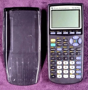Texas Instruments TI-83 Plus Graphing Calculator - Black (83PL/TBL/1L1/A) TESTED - Picture 1 of 3
