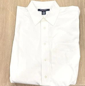 B By Brooks Brothers Big Boys Classic-Fit Solid Long-Sleeve- White-20RUS - Picture 1 of 1
