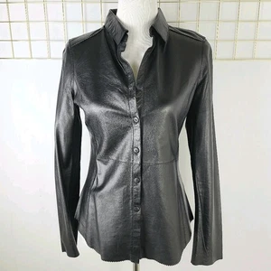 Damen Echtleder Hemd klein Western Knopfleiste - lesen - Bild 1 von 11