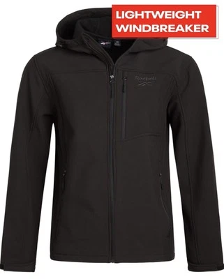 Reebok Men's OMRB1042 Softshell Jacket In Black XXL With Hood - Image 1 of 4