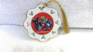 RARE! Walt Disney World 2006 Porcelain Snowflake Christmas Ornament, New, No Box - Picture 1 of 3
