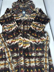 NWT Pendleton Solstice Patterned Long Sleeve Terry Velour Robe Unisex Size S/M - Picture 1 of 11
