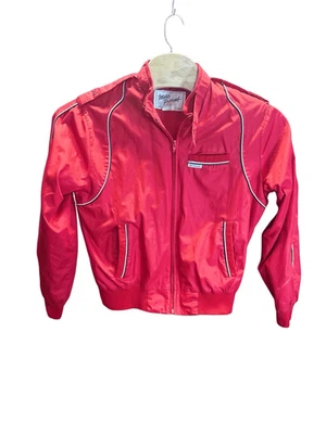 Marc Robbins большой (L) красный гонщик винтажная куртка - Изображение 1 из 4