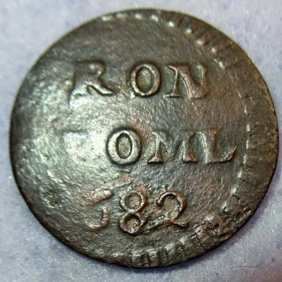 Certificate Authenticity 1682 New York Penny Colonial Copper Cent Groningen Mint - Image 1 of 4