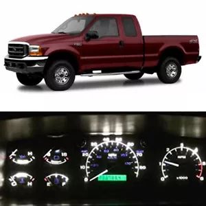 White Instrument Gauge Cluster Speedometer LED fit 99-04 Ford F-Serie Super Duty - Picture 1 of 5