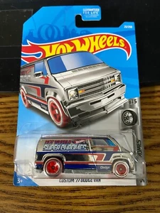 HOT WHEELS SUPER CHROMES CUSTOM ‘77 DODGE VAN - Picture 1 of 2
