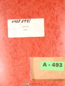 Agietron UFE 103 1K, (AA .5 1.5 AB .5 AB 1.5 AC) EDM Operation Schematics Manual - Picture 1 of 4