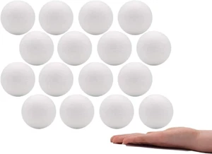 2 Inch 16 Pack Foam Balls for Crafts White Polystyrene Craft Foam Balls for Art - Picture 1 of 7