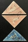 Cape of Good Hope 2 x 1d 3 Margins 1 x 4d Used Triangle Stamps (1d Pen Cancel)