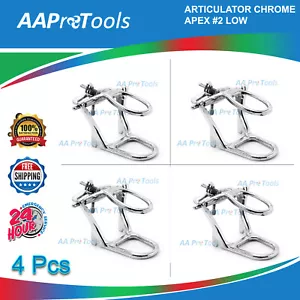 (4er-Pack) Dental Labor Artikulator verchromt #2 Low Bogen Prothese verstellbar - Bild 1 von 3