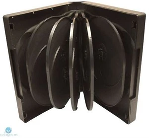 1 x 12 vías negro DVD 39mm columna vertebral contiene 12 discos vacíos nuevo estuche de repuesto - Imagen 1 de 4
