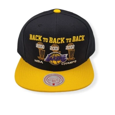 Gorra Mitchell & Ness Los Angeles Lakers 2000-2003 Champs ajustable Snapback Foto 1 de 4