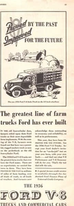 Camión de estacas Ford Motor Co 1936 V8 157 distancia entre ejes St. Paul MN anuncio impreso de colección Mag - Imagen 1 de 1