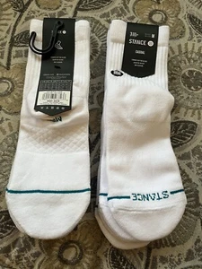 Stance 2- 3 Pack's Women’s Casual Socks Icon Quarter Sz Med 8-10.5 White - Picture 1 of 2