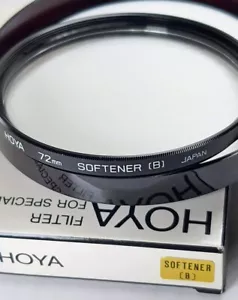 72mm Hoya Softener B Soft Focus Glass Lens filter Japan Portrait-s Weddings E-72 - Picture 1 of 8