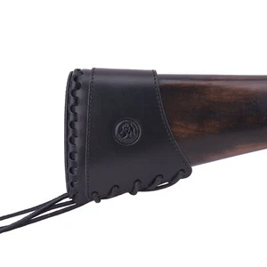 Pistola in pelle buttstock fucile slip on rinculo pad fucile antiscivolo butt cover - Foto 1 di 35