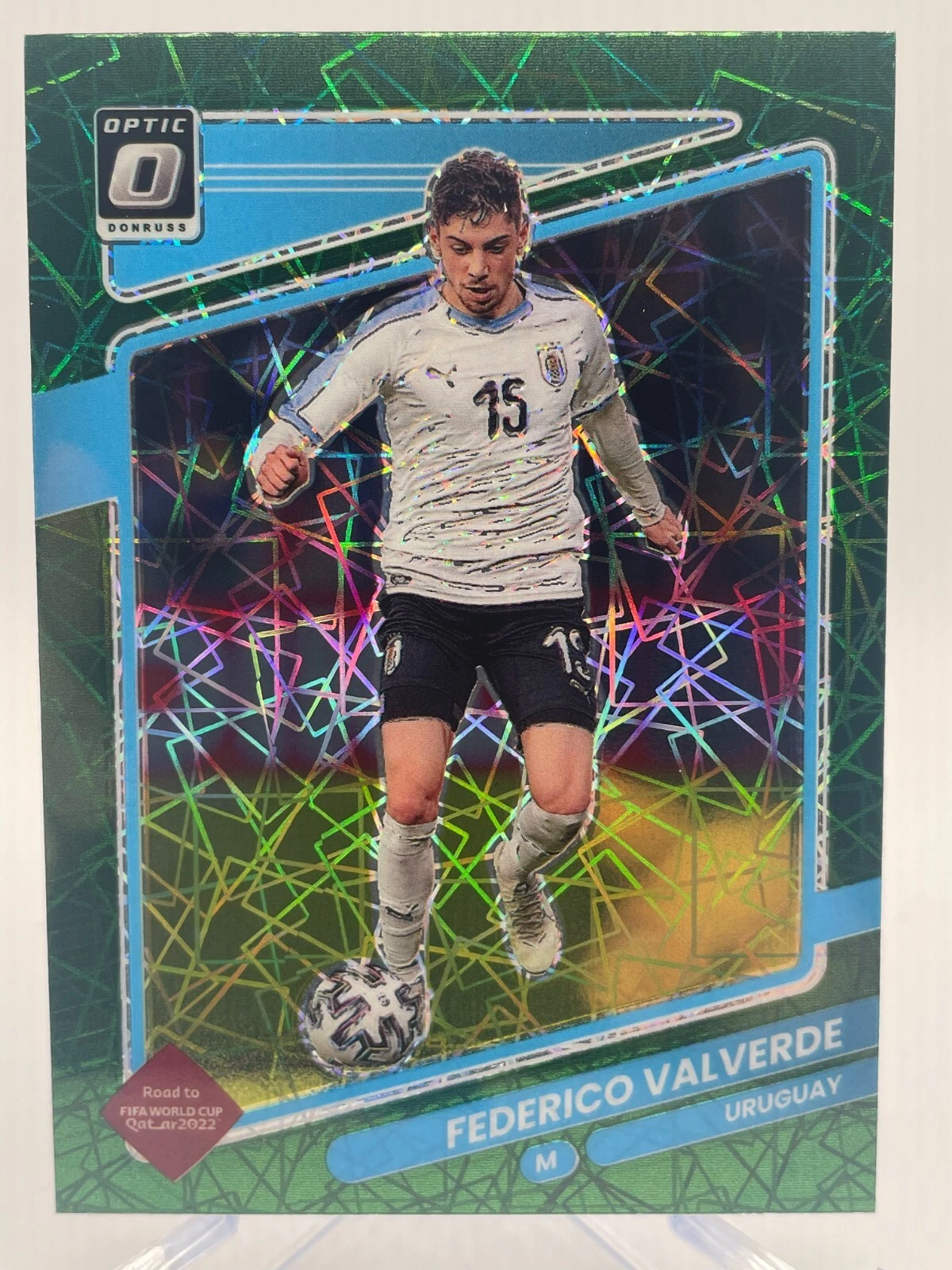 Federico Valverde 21-22 Donruss Road to Qatar Optic Green Velocity #170