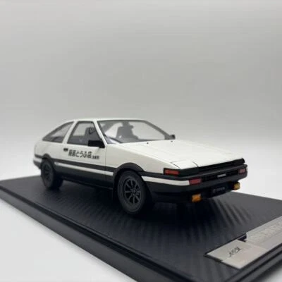 IVY 1:18 Toyota TRUENO GT-APEX AE86 blanco resina modelo coche luz abatible Foto 1 de 4