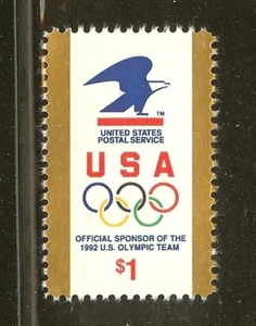 US Scott # 2539 $1.00 US Olympic Team With Postal Eagle Stamp MNH  - Picture 1 of 1