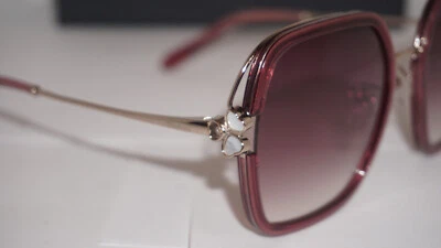 Nuevas gafas de sol Chopard cristal frambuesa plata SCHG32V 570AFD 57 21 135 Foto 1 de 4