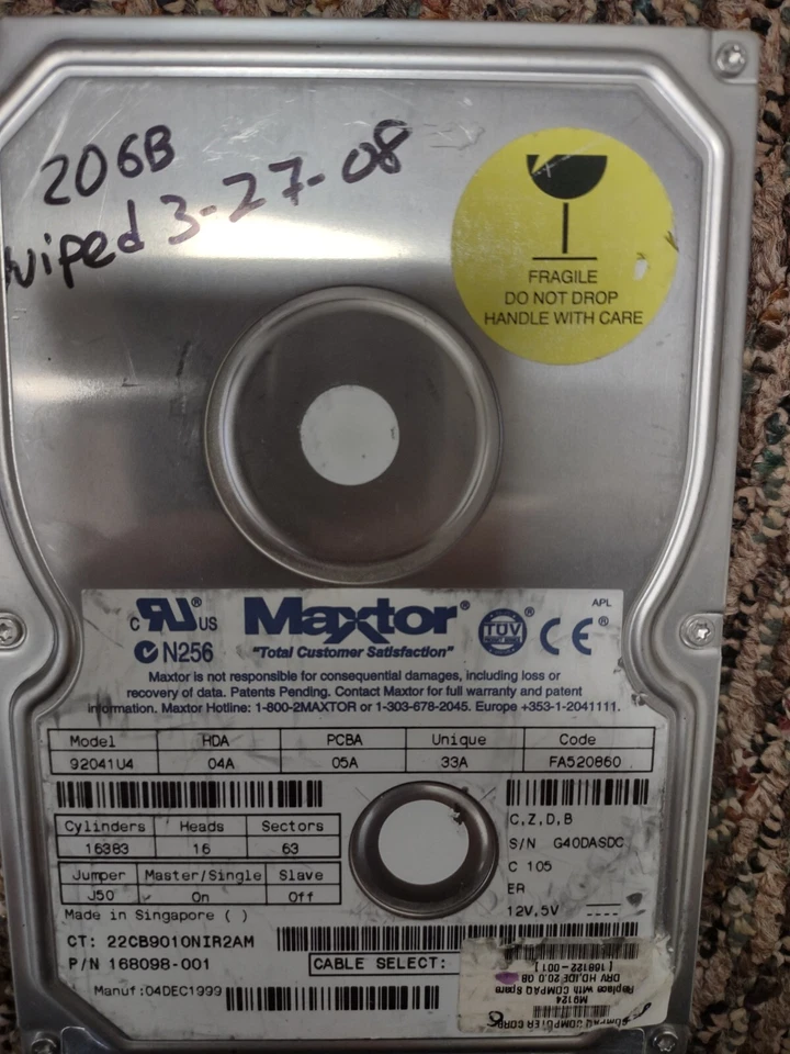 Seagate DiamondMax Plus 20GB Internal  3.5" (92041U4) HDD - Image 1 of 1