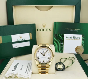 ROLEX - 40mm 18kt Gold Day Date 40 President White Roman 228238 - SANT BLANC - Picture 1 of 8