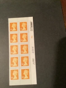 88p Amber Yellow Date Block of 10.  04/02/13.  P88 - Picture 1 of 1