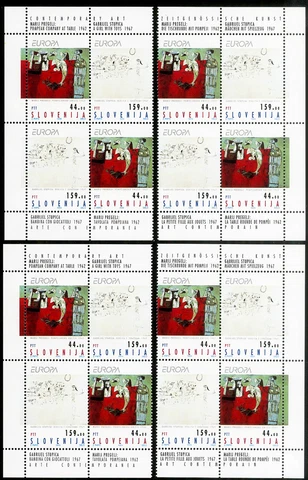 Slovenia Stamps # 170-1 MNH VF Lot Of 8 Pairs Scott Value $48.00 Cover