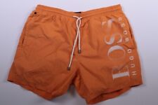 HUGO BOSS Orange Nylon Swim Shorts With Pocket Size M