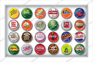 Botella, tapas, refrescos, pop, refrescos, bebida, cola, coca, coca, pepsi, - Imagen 1 de 1